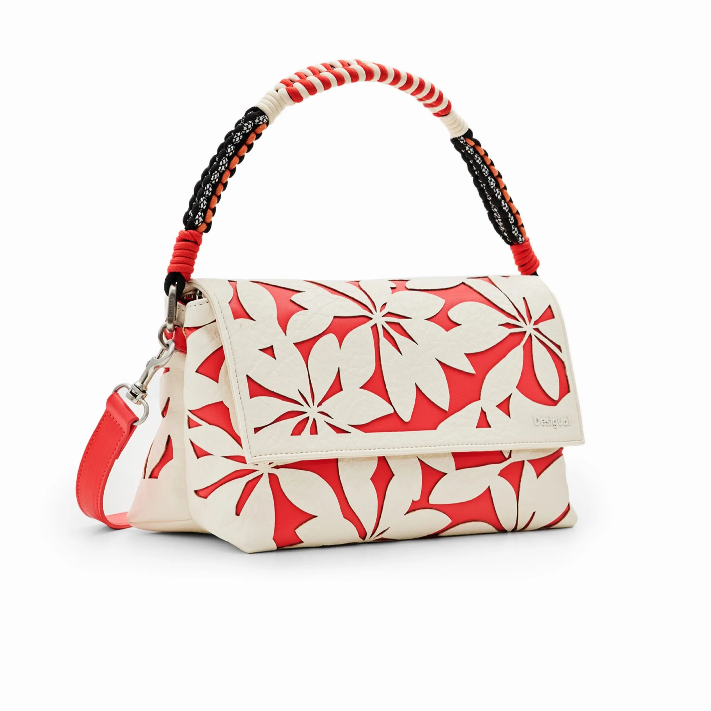 -----Desigual -----Borsa da donna a tracolla con fiori ----