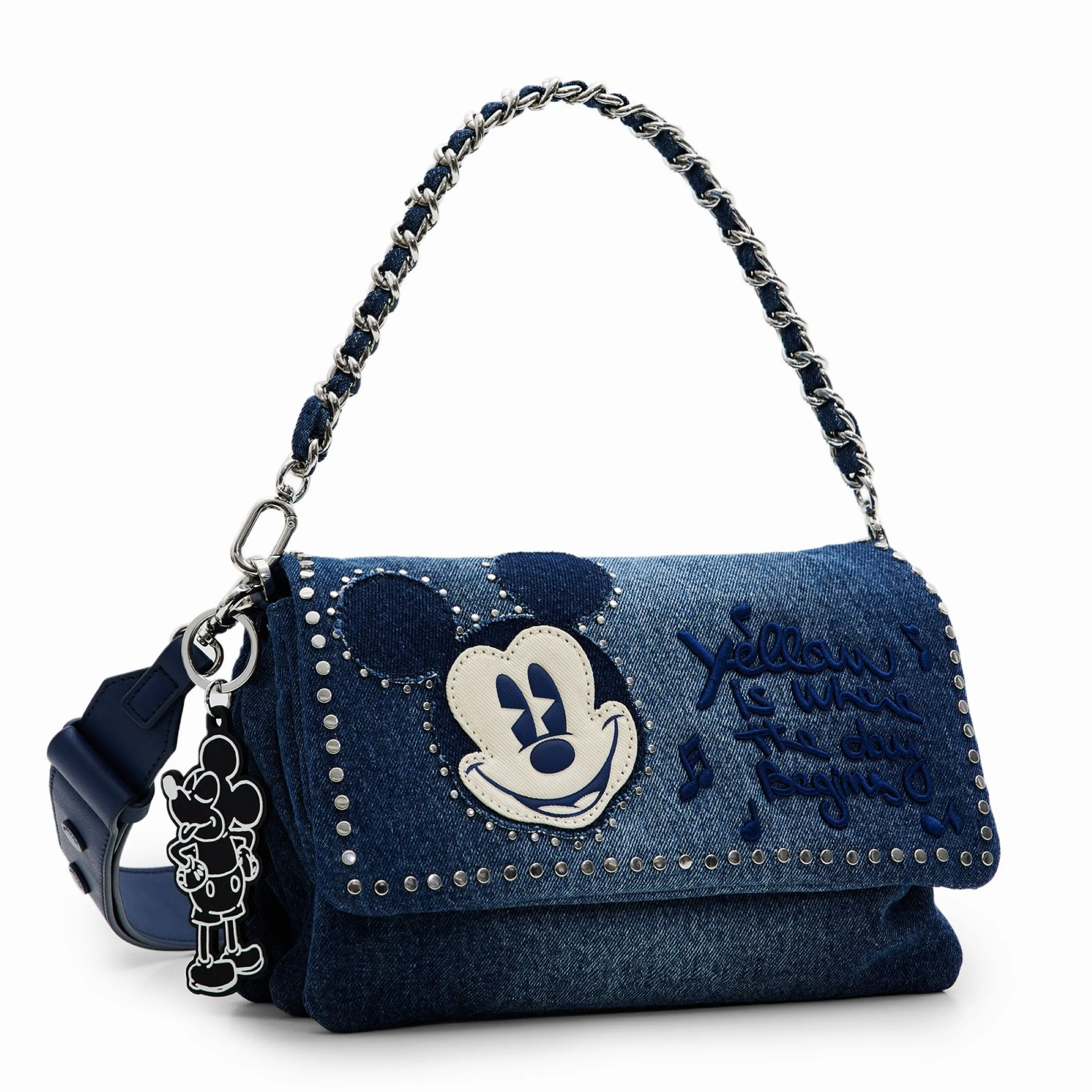 -----Desigual -----Borsa da donna a tracolla Mickey Mouse ----