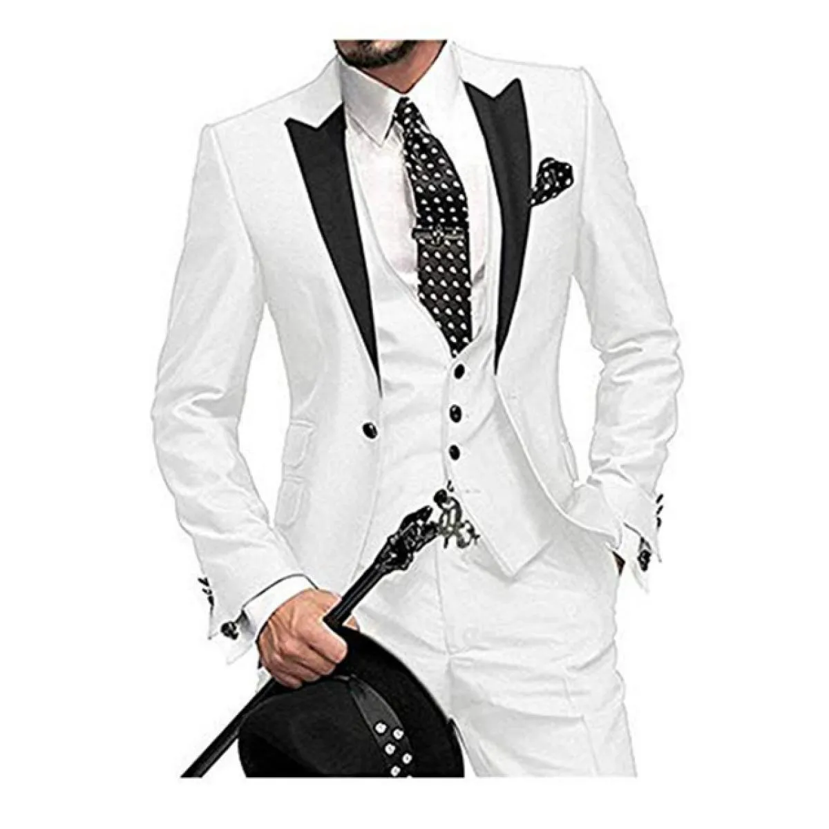 Abiti da uomo skinny grigio scuro su misura per abiti da sposo con risvolto a punta per matrimonio Best Man Tuxedo Set completo