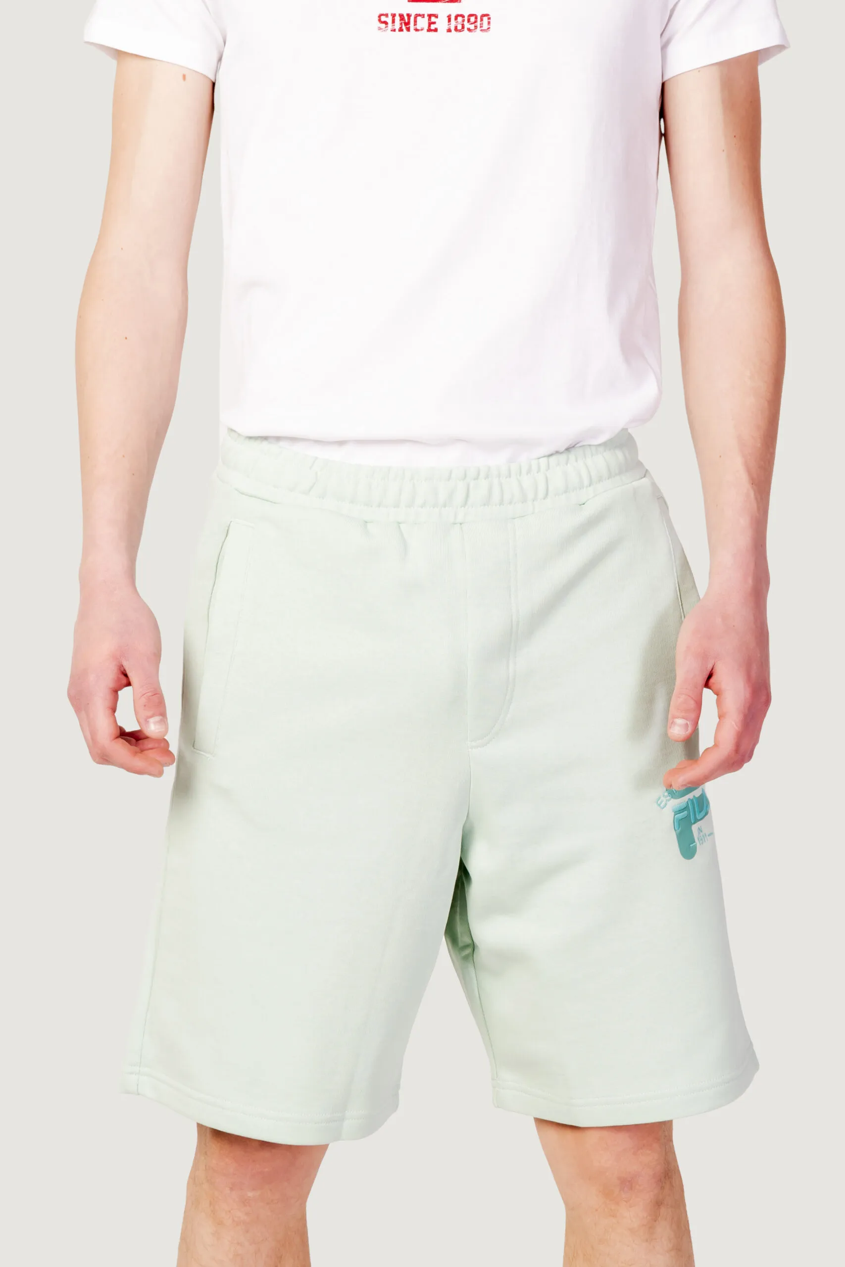 Bermuda Fila baiern oversized sweat shorts Verde