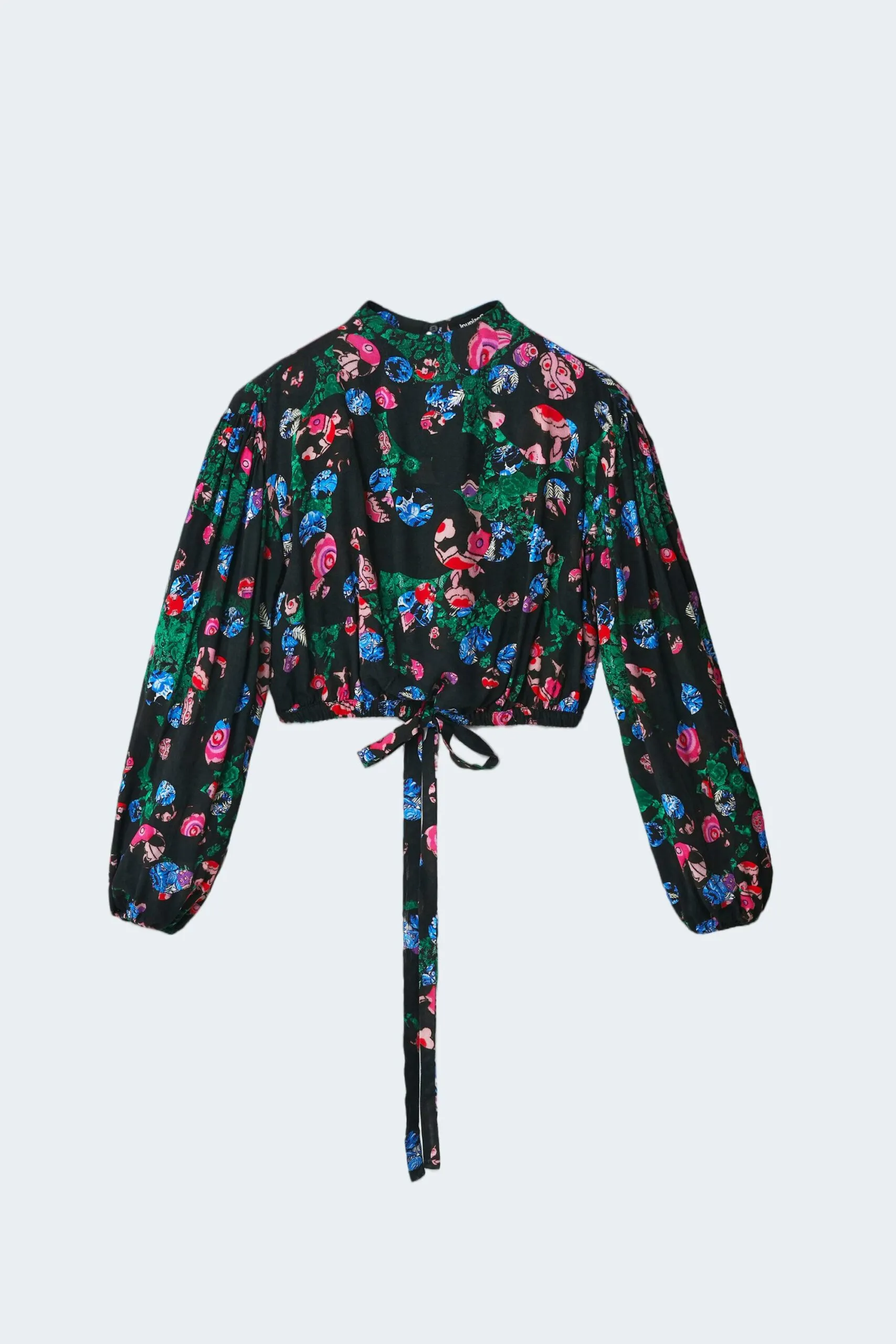 Bluse manica lunga Desigual blus garden Nero