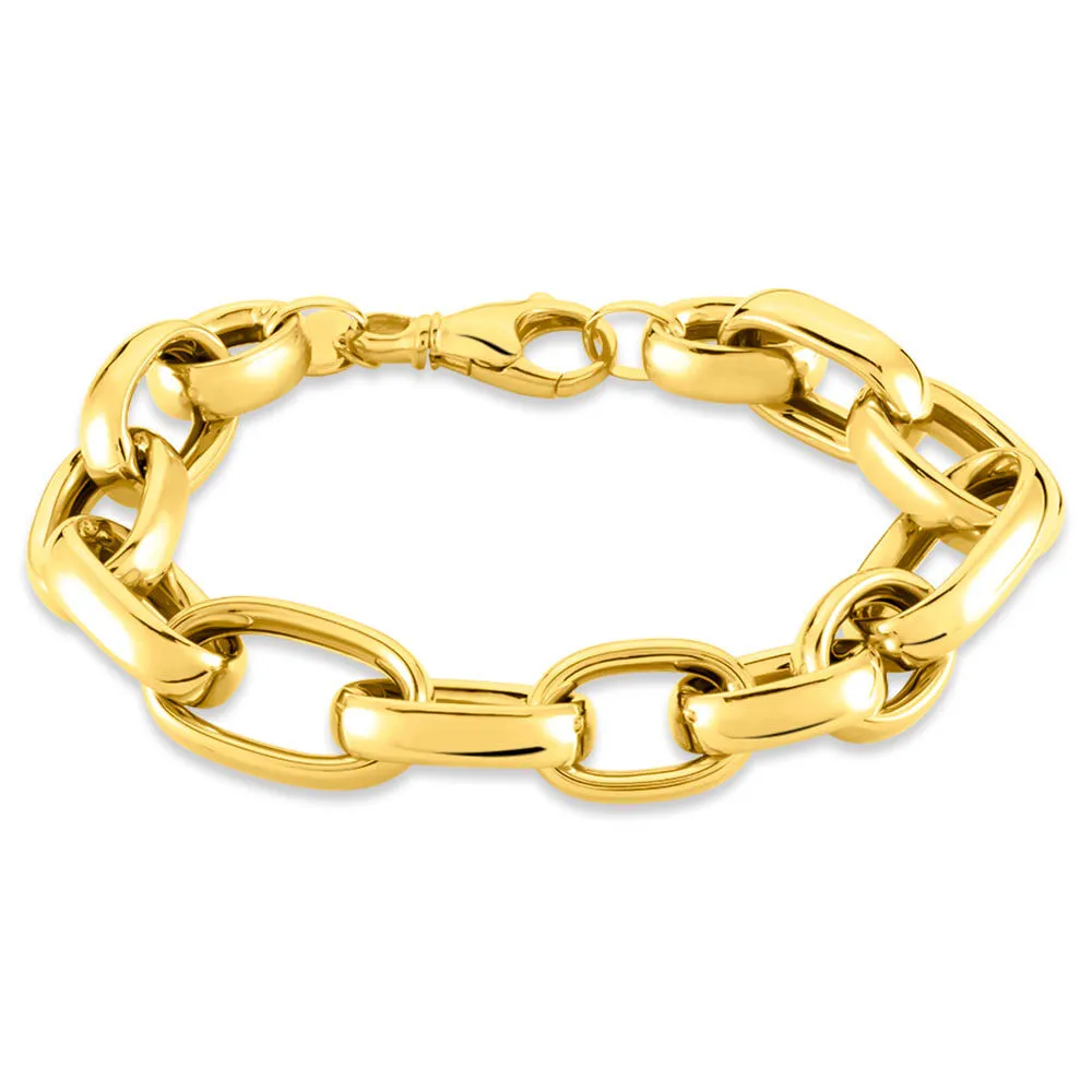 Bracciale Catena Colette Oro Giallo 375/1000 Maglia Alternata 1/1 20 cm 1411625