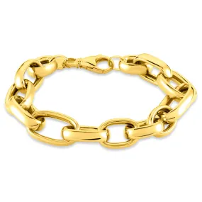 Bracciale Catena Colette Oro Giallo 375/1000 Maglia Alternata 1/1 20 cm 1411625