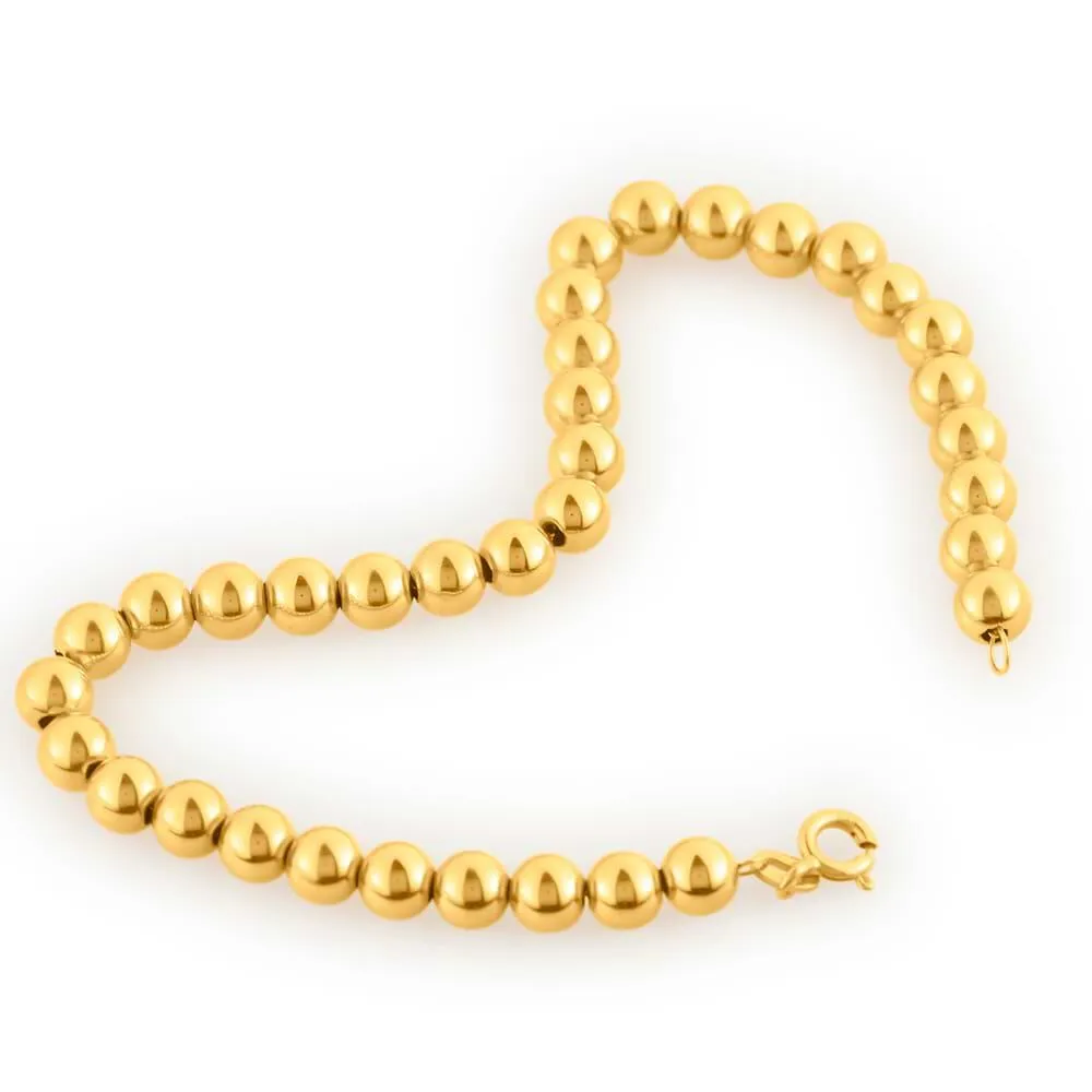 Bracciale Catena Colette Oro Giallo 375/1000 Maglia Catena A Palline 18 cm 1421583