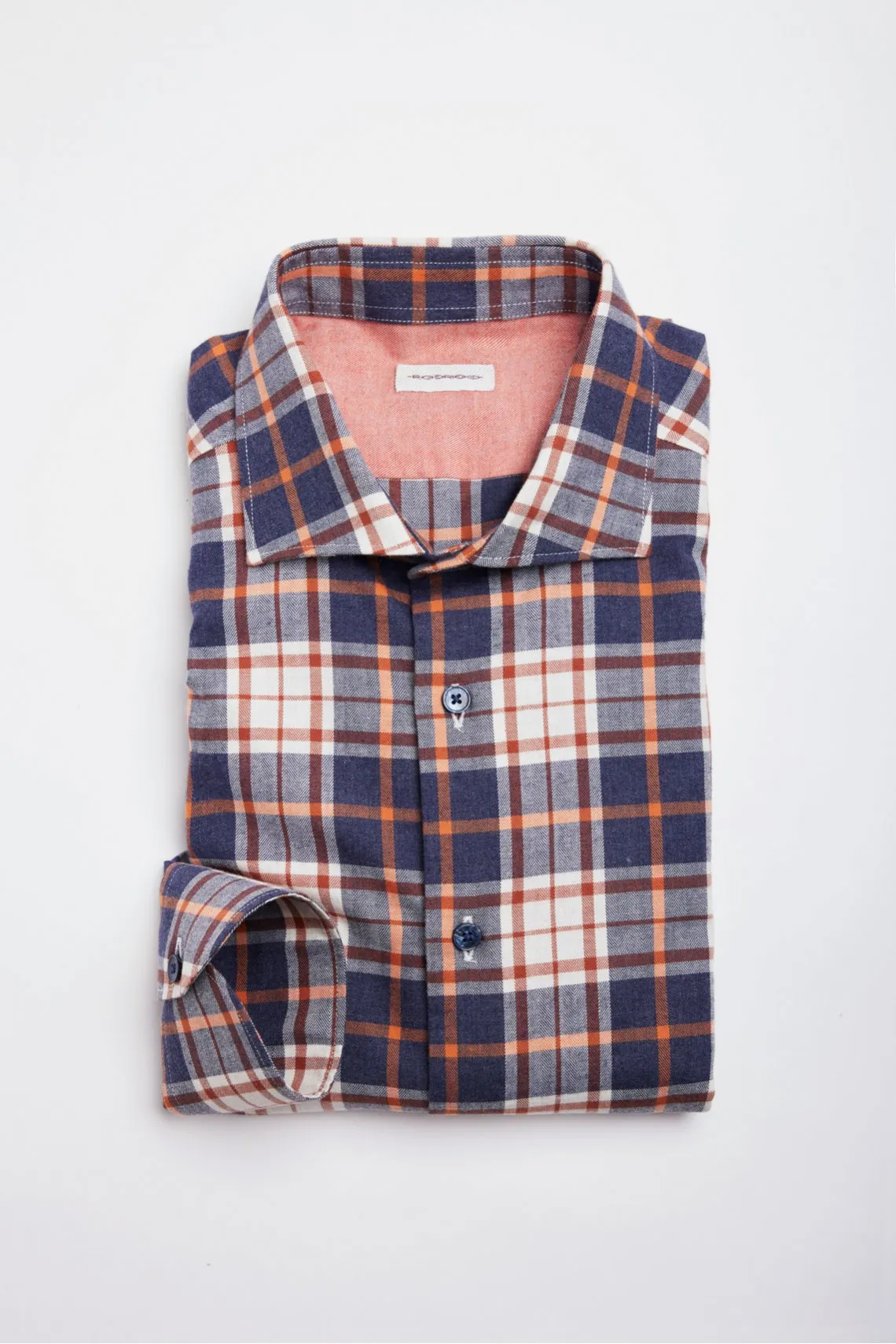 CAMICIA COLLO FRANCESE CONTRASTI BLU