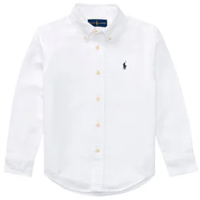 Camicia da bambino Oxford in cotone Slim-Fit 2/4 anni 