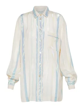 CAMICIA RIGHE FORTE_FORTE  DONNA 10700MYSHIRT PURE