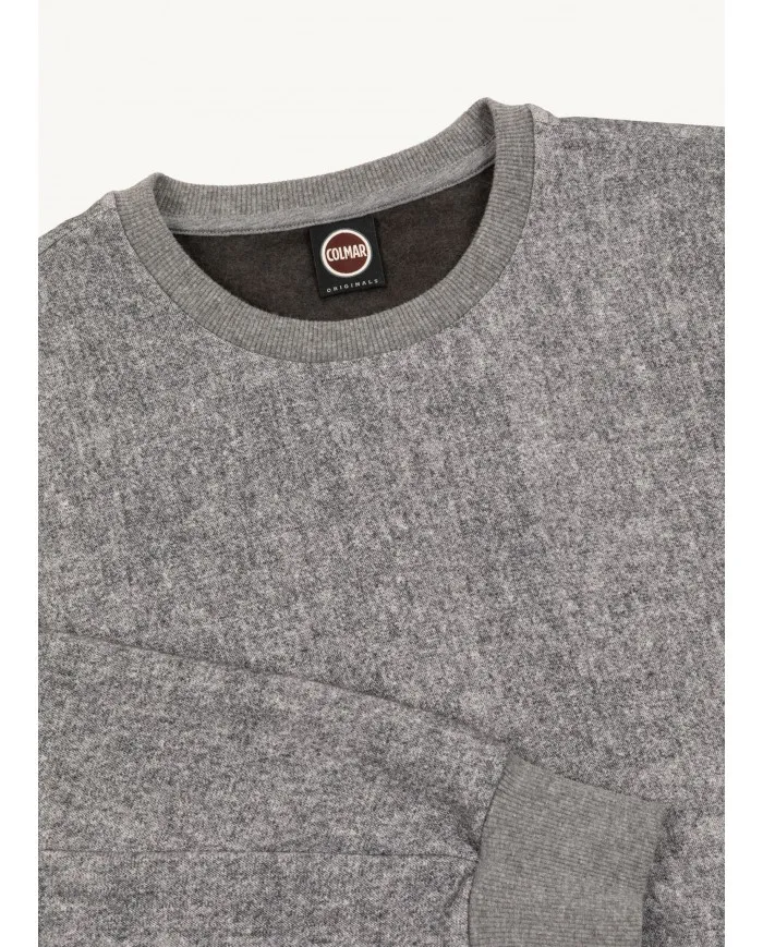 COLMAR Felpa Uomo 8216 6WH Nous A-ET Cotone Elastico 21 grigio melange