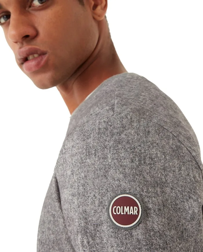 COLMAR Felpa Uomo 8216 6WH Nous A-ET Cotone Elastico 21 grigio melange