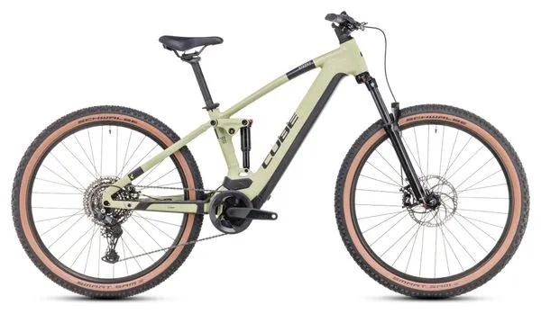 Cube Stereo Hybrid 120 One 750 Electric Full Suspension MTB Shimano Cues 10S 750 Wh 27.5'' Verde Oliva 2024