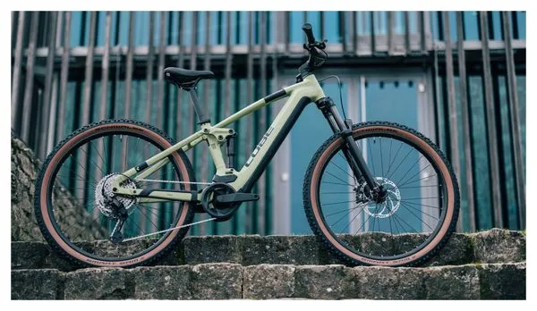 Cube Stereo Hybrid 120 One 750 Electric Full Suspension MTB Shimano Cues 10S 750 Wh 27.5'' Verde Oliva 2024