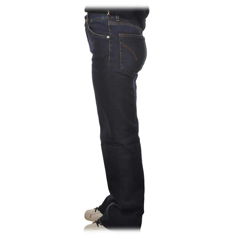 Dondup - Jeans Vita Alta con Gamba Larga - Blu - Pantalone - Luxury Exclusive Collection