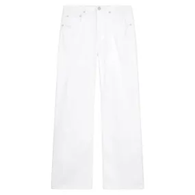 Dondup - Jeans Vita Regolare con Gamba Dritta - Bianco - Pantalone - Luxury Exclusive Collection