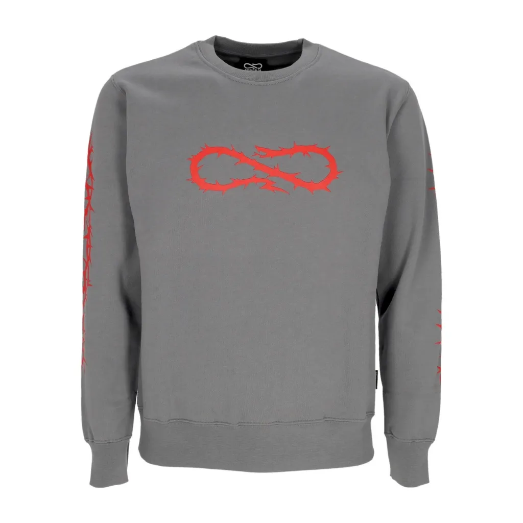 felpa girocollo uomo crown crewneck GREY