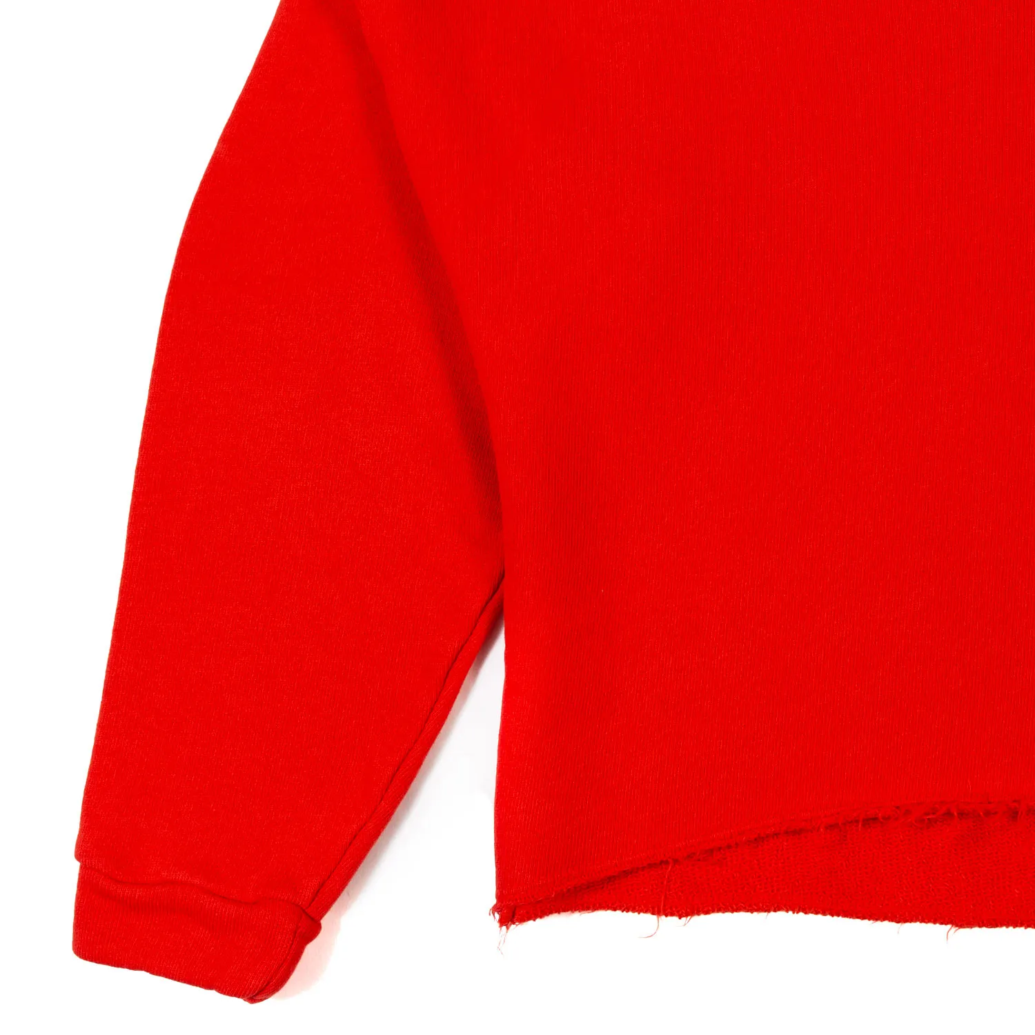 Felpa Over Cropped Ike Rosso Fragola