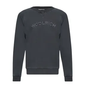 Felpa Uomo Woolrich Varsity Nero