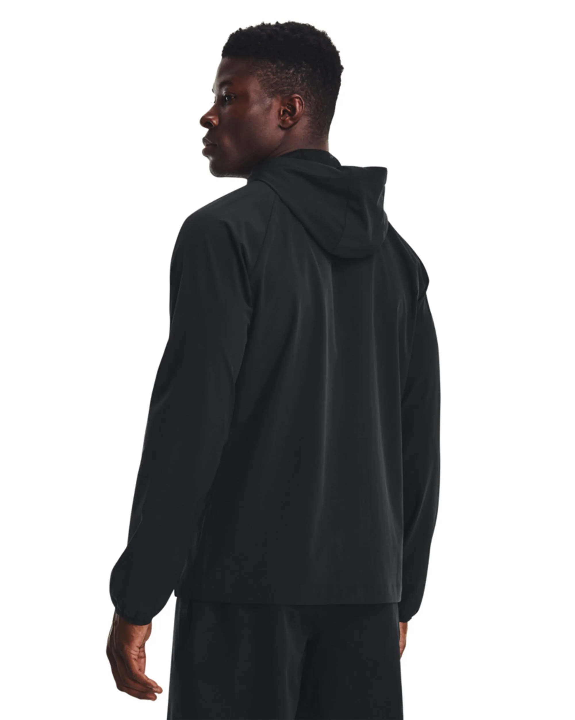 Giacca UA Stretch Woven Windbreaker Nero Uomo