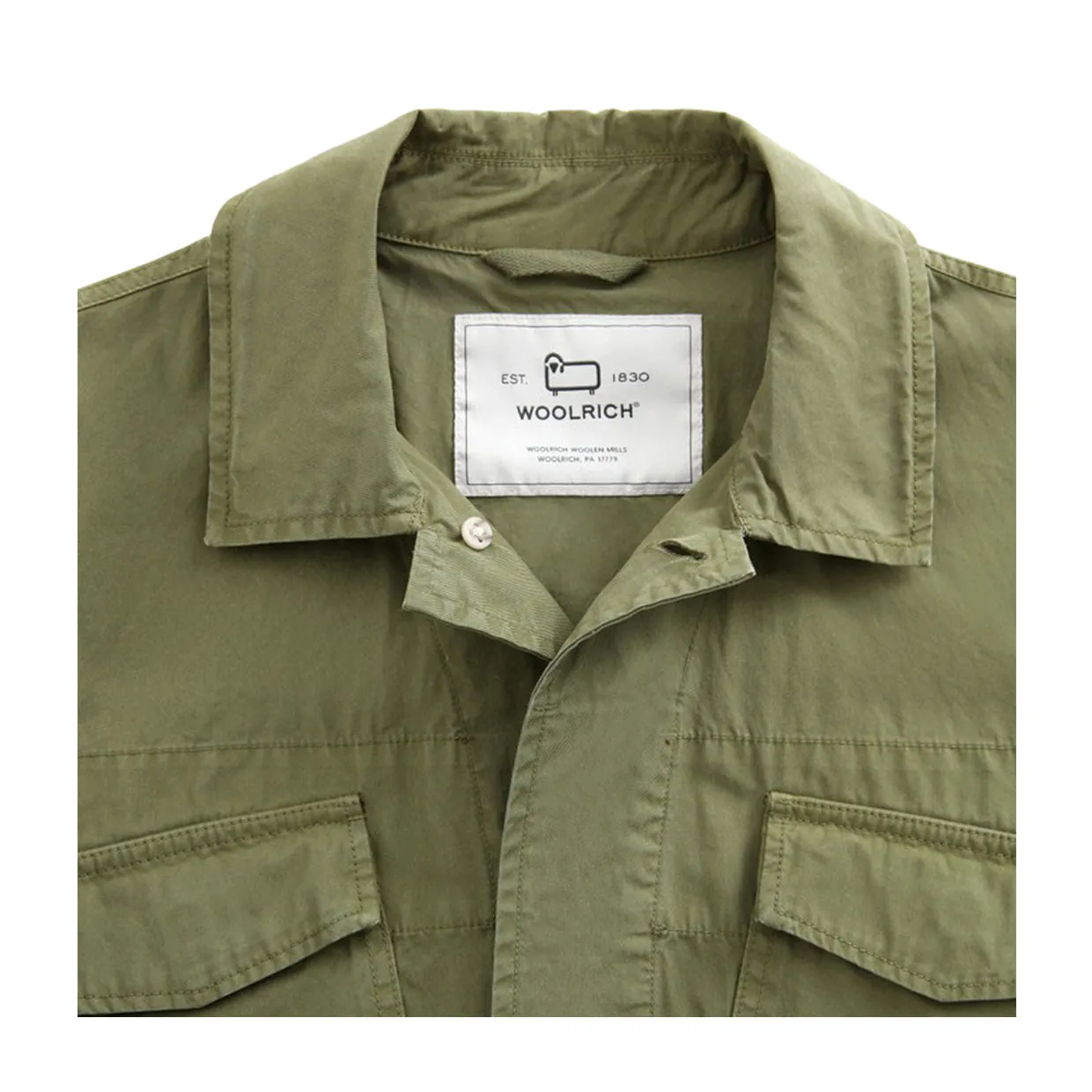 Giubbino Woolrich Crew Field Verde