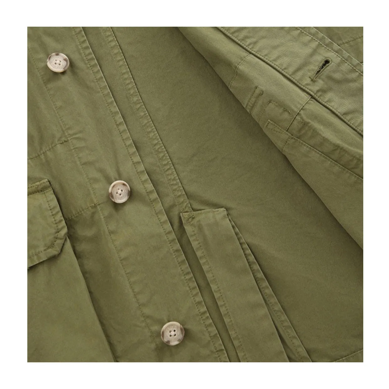 Giubbino Woolrich Crew Field Verde