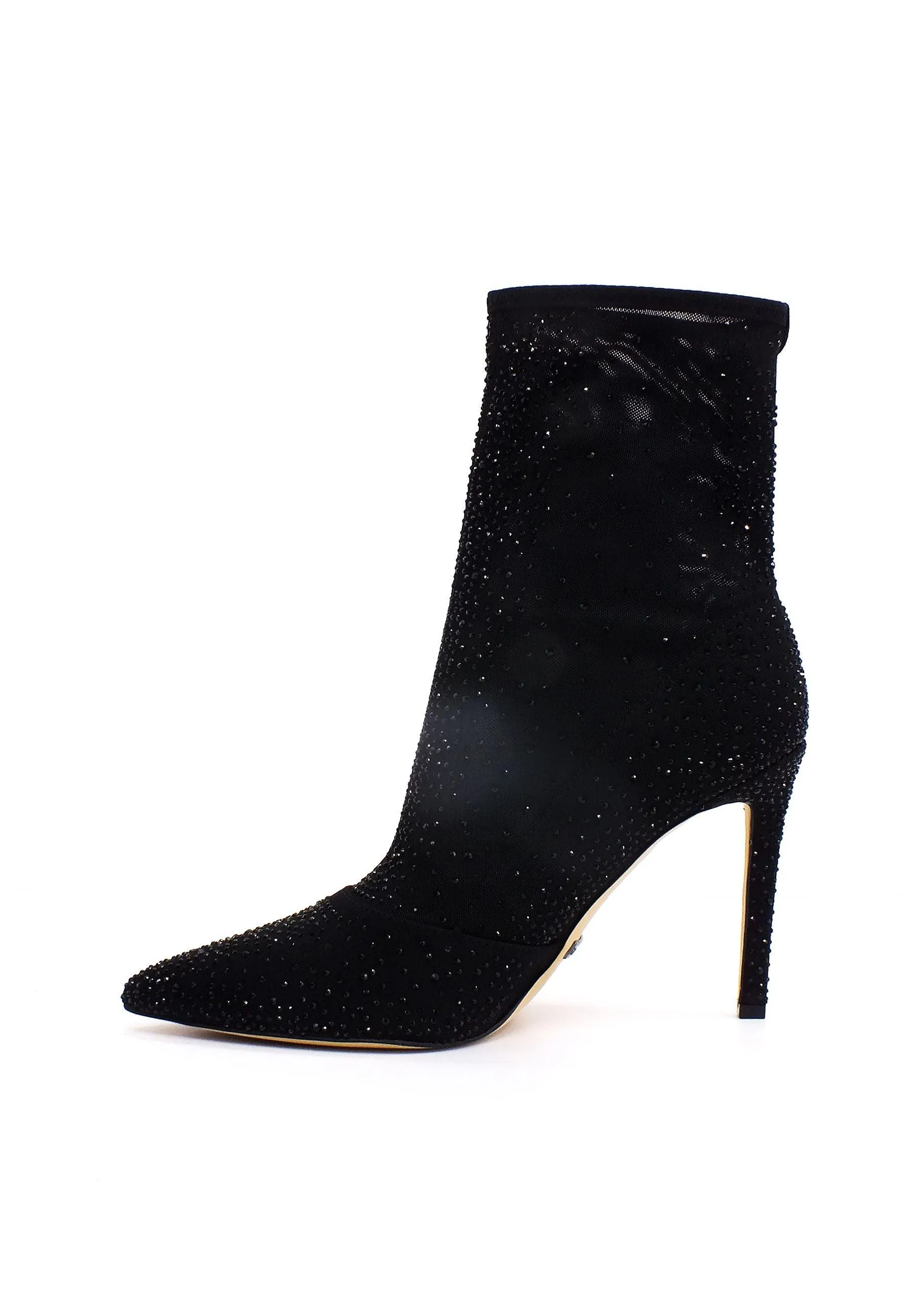 GUESS Décolléte Tronchetto Strass Donna Black FL5SVOSAT10