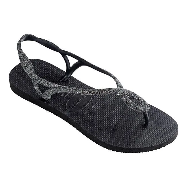 Havaianas Ciabatta Luna Premium Glitter II Donna Nero Grigio