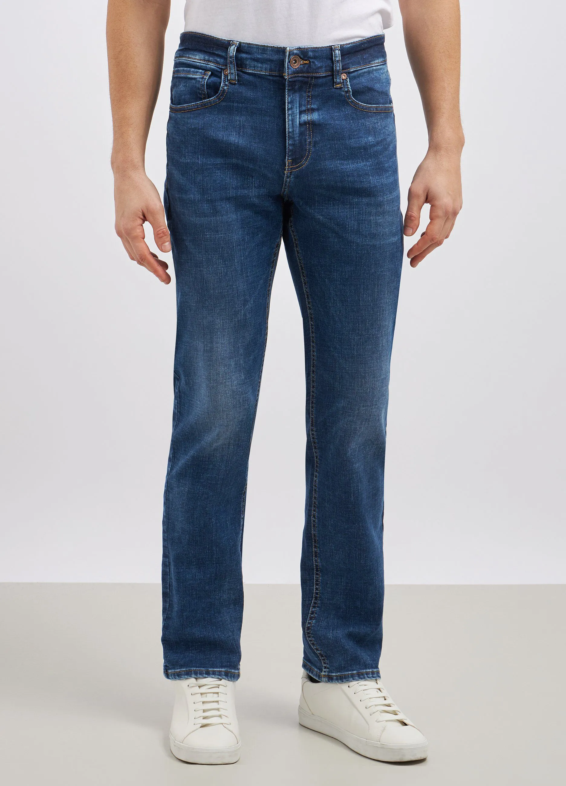 Jeans in misto cotone stretch uomo