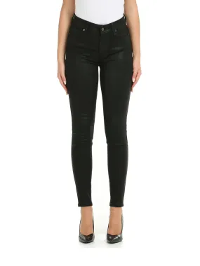 JEANS "HOXTON ANKLE" NERO SPALMATO