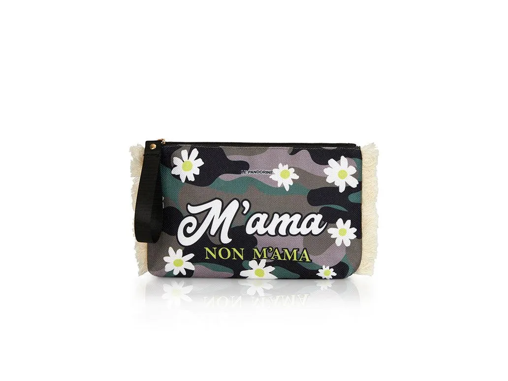 LE PANDORINE Marina Pochette Ama Borsa Verde Camouflage PE22DCK02992-03