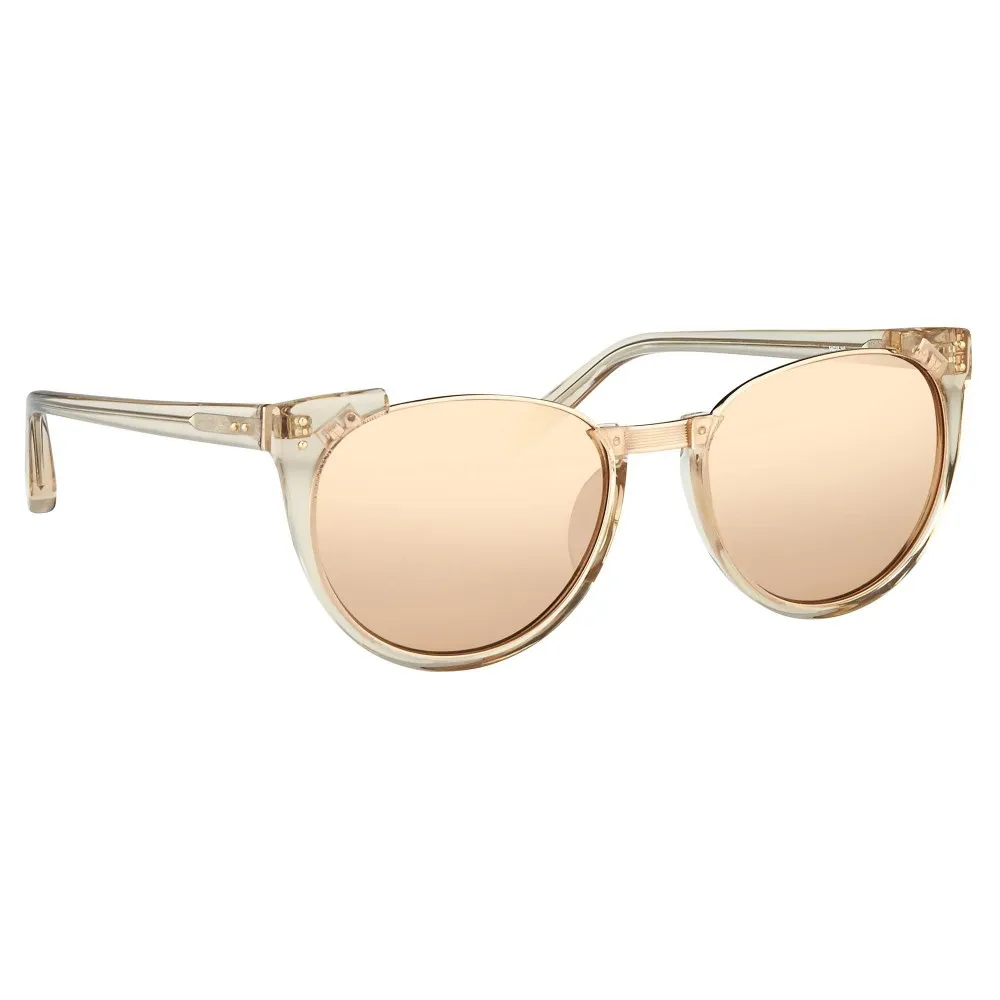 Linda Farrow - Occhiali da Sole Cat Eye 136 C30 - Cenere - Linda Farrow Eyewear