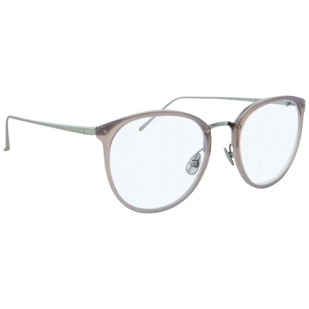 Linda Farrow - Occhiali da Vista Ovali 251 C57 - Grigio Latte - Linda Farrow Eyewear