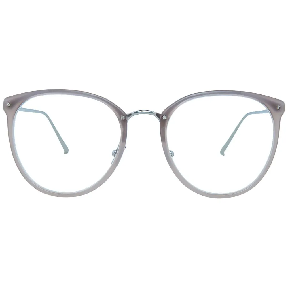 Linda Farrow - Occhiali da Vista Ovali 251 C57 - Grigio Latte - Linda Farrow Eyewear