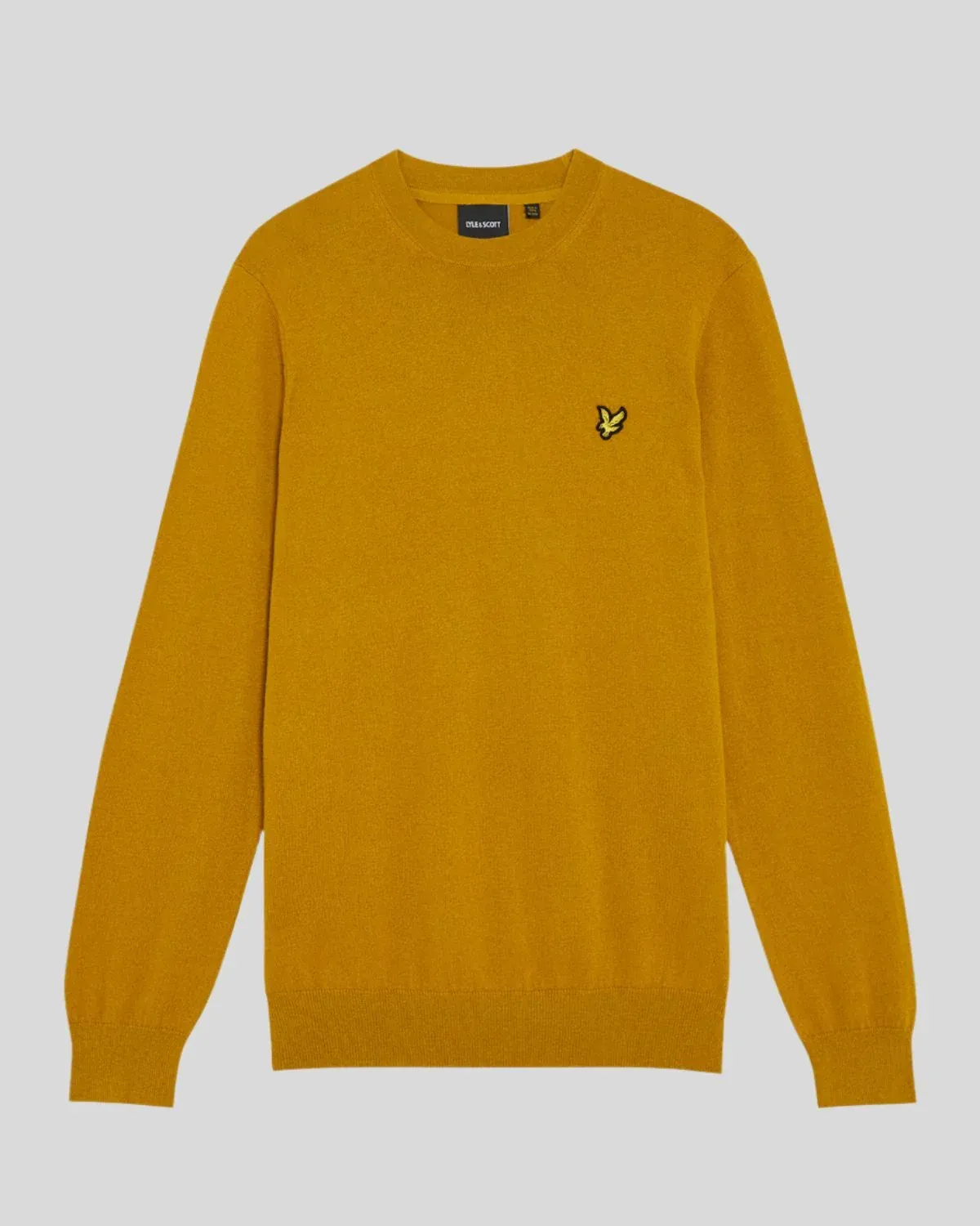 LYLE AND SCOTT Maglia girocollo basica con classico logo COTTON MERINO CREW NECK JUMPER KN2110VC