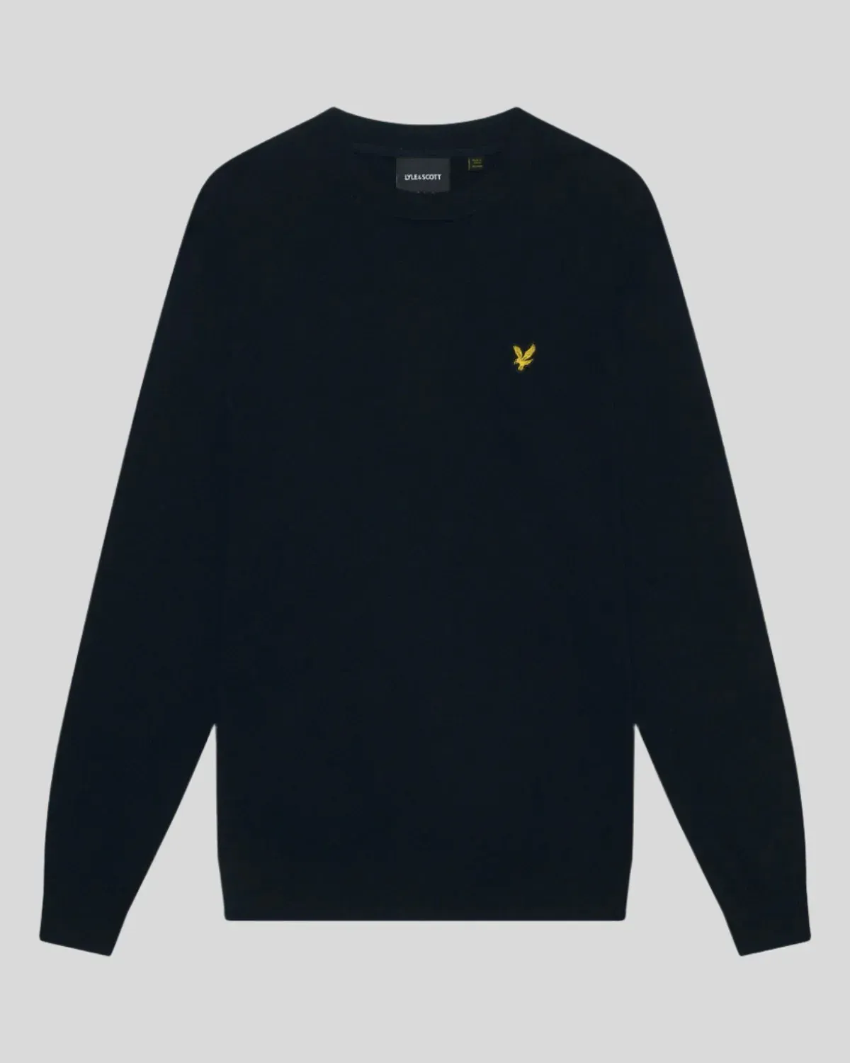 LYLE AND SCOTT Maglia girocollo basica con classico logo COTTON MERINO CREW NECK JUMPER KN2110VC