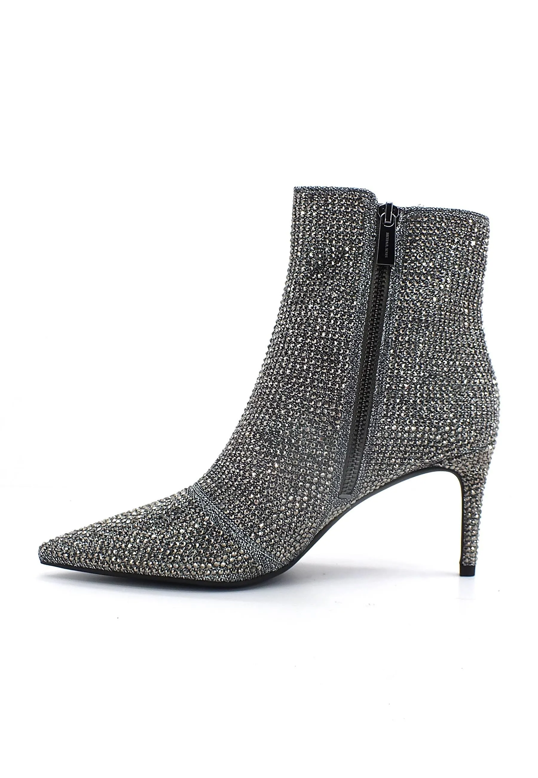 MICHAEL KORS Alina Flex Bootie Stivaletto Tacco Brillantini Donna Anthracite 40F2HNME5D