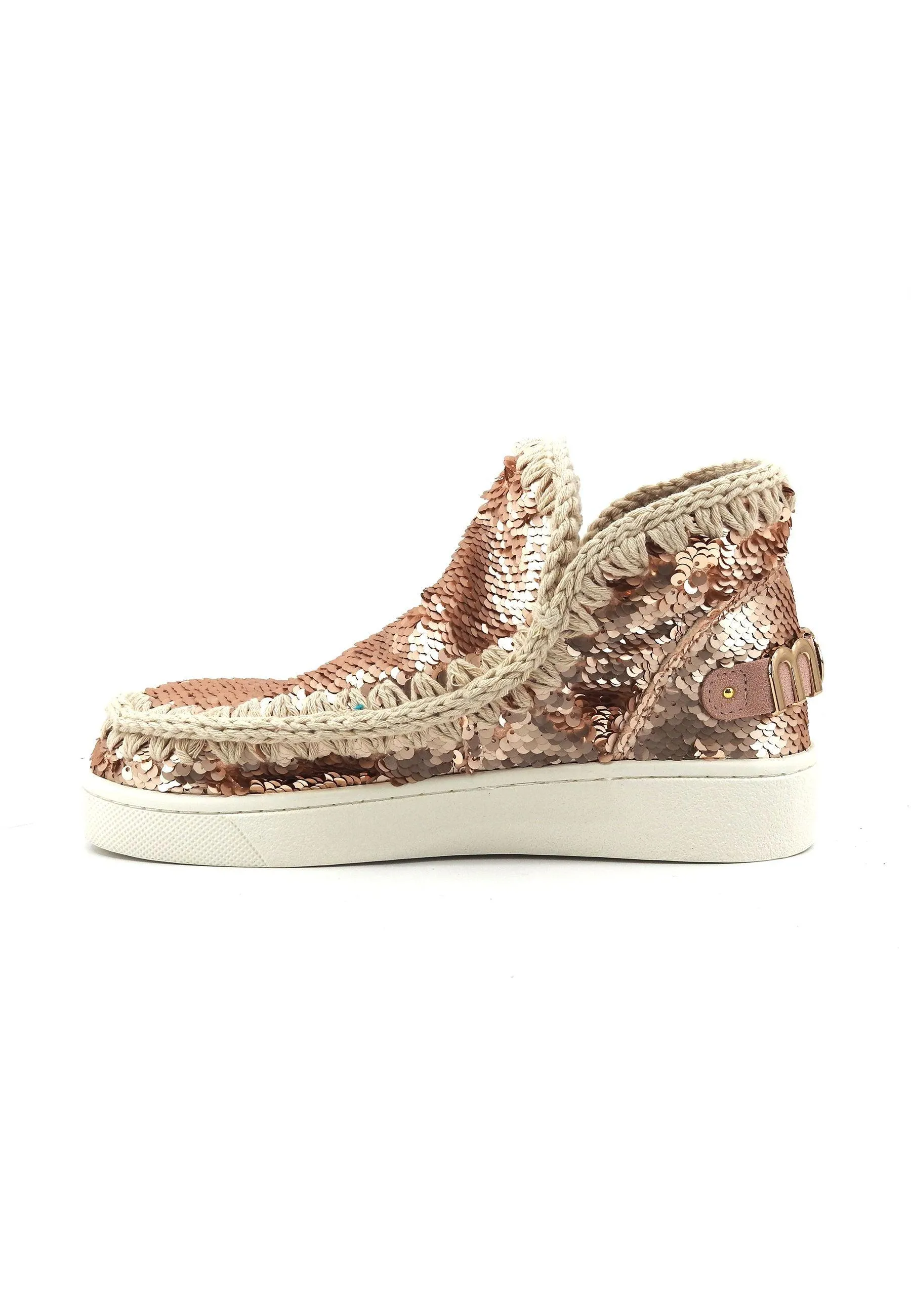 MOU Summer Eskimo Stivaletto Donna Sequins Rosegold MU.SW211001G