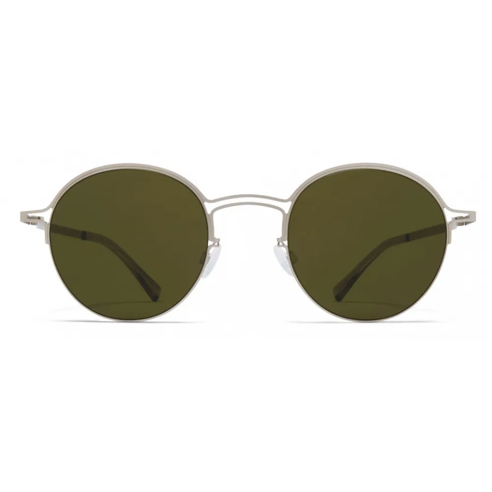 Mykita - MMCRAFT014 - Mykita & Maison Margiela - Argento Opaco Verde - Metal Collection - Occhiali da Sole - Mykita Eyewear