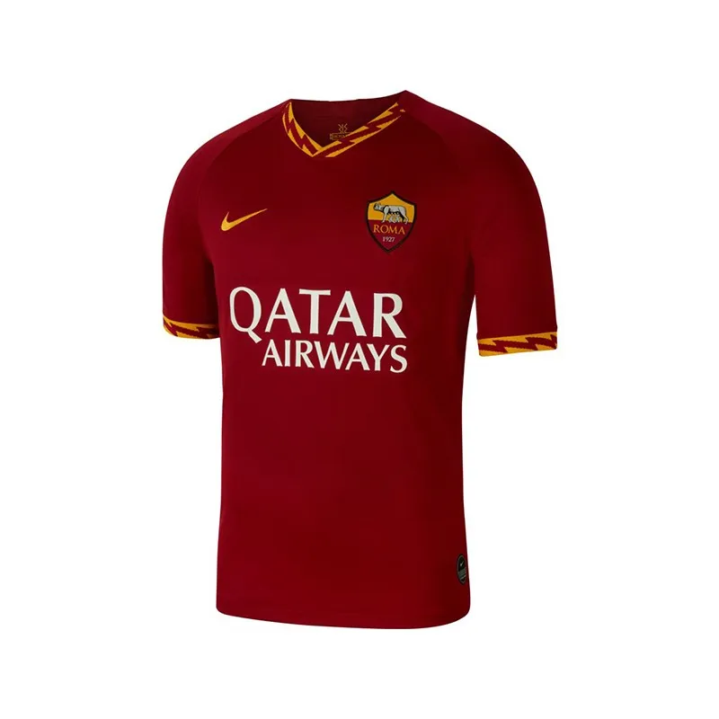 NIKE MAGLIA ROMA 2019/20 UFFICIALE HOME STADIUM - ROSSO/GIALLO