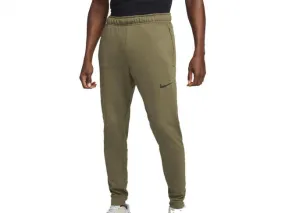 NIKE PANTALONI TUTA UOMO  CZ6379 222  M NK DRY PANT TAPER FLC MEDIUM OLIVE/BLACK