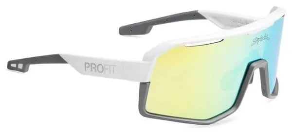 Occhiali da sole Spiuk Profit V3 Unisex Bianco/Grigio - Lenti gialle