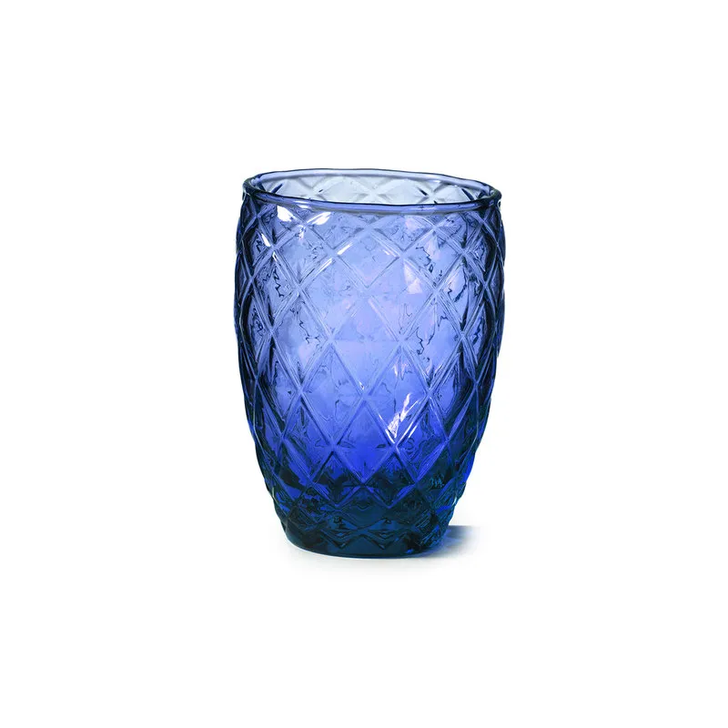 Onlylux Diamond blu notte bicchiere h.10 cm set 6 pz