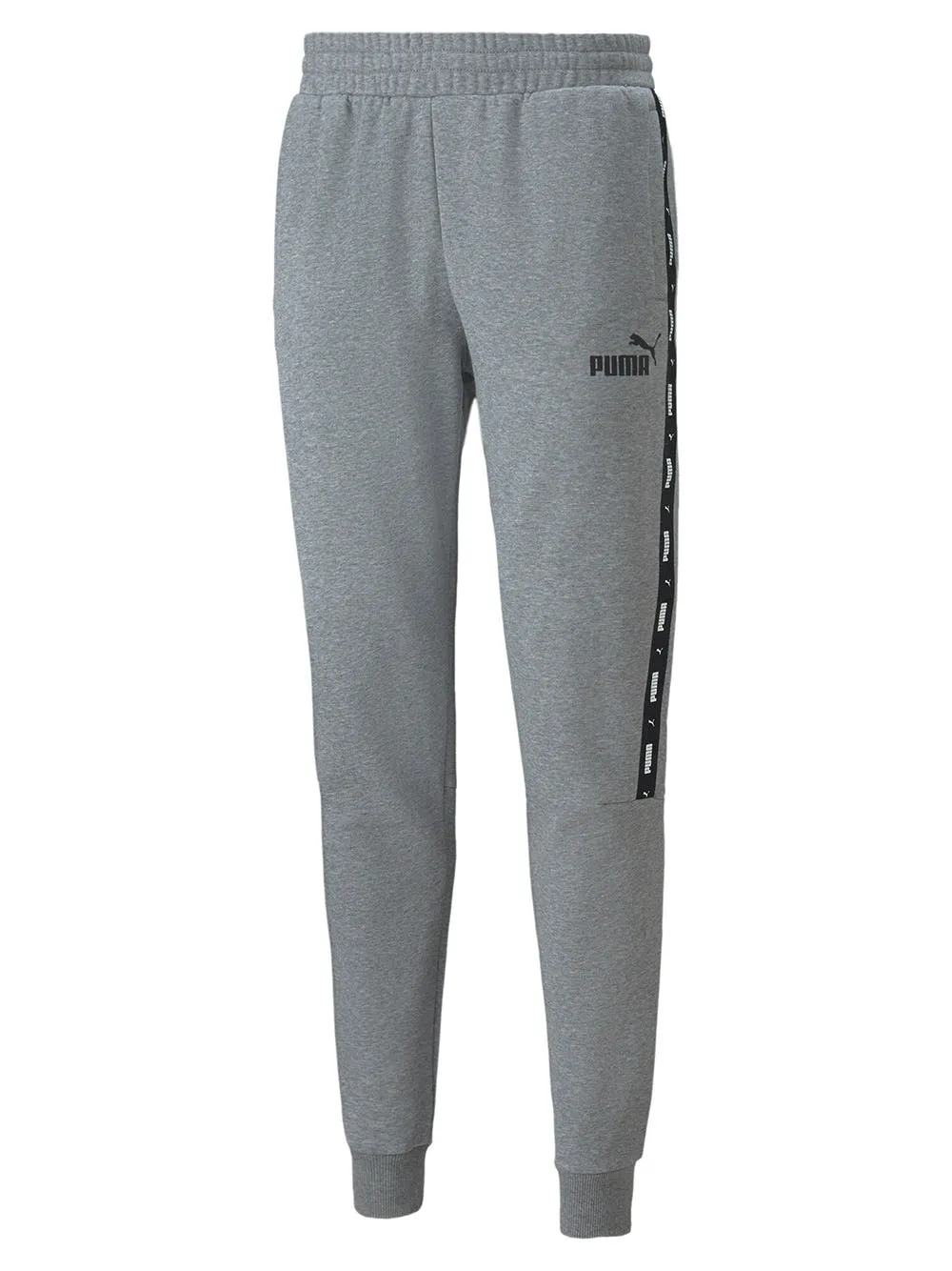 Pantalone Puma da uomo grigio in felpa con tape Art:849042-03