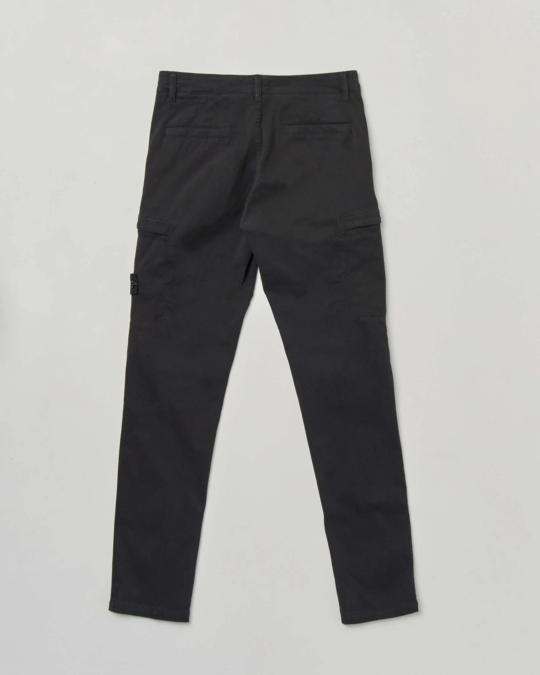 Pantalone tasconato nero in cotone stretch 8 anni