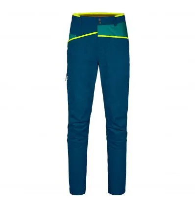 Pantaloni da arrampicata per uomo Ortovox Casale Pants (blu petrolio)