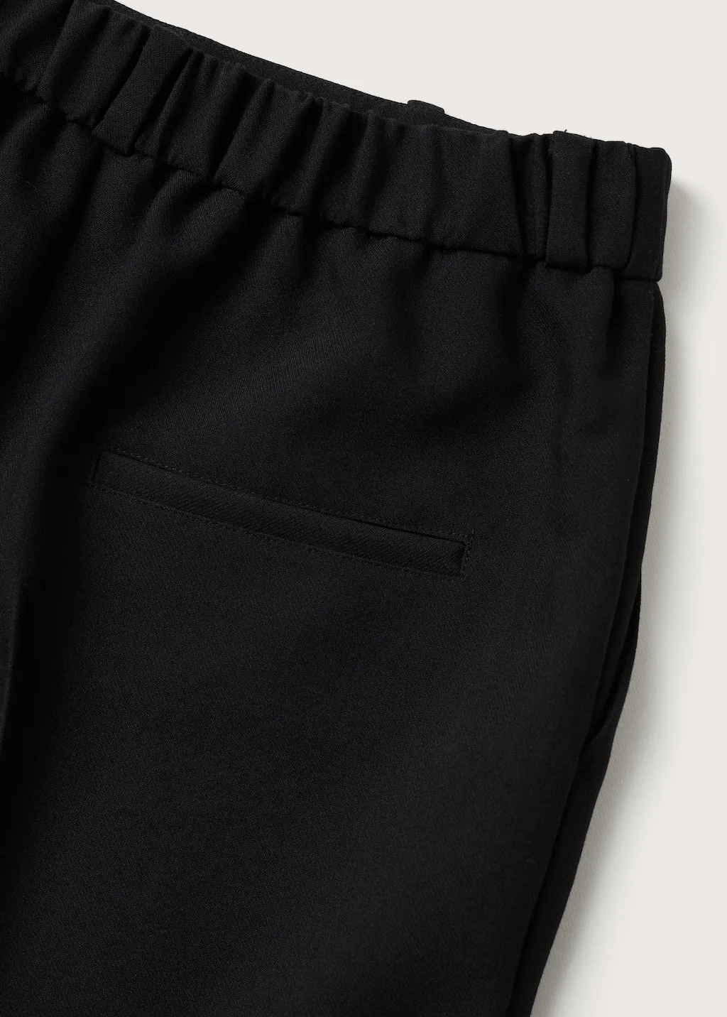 Pantaloni diritti vita elasticizzata