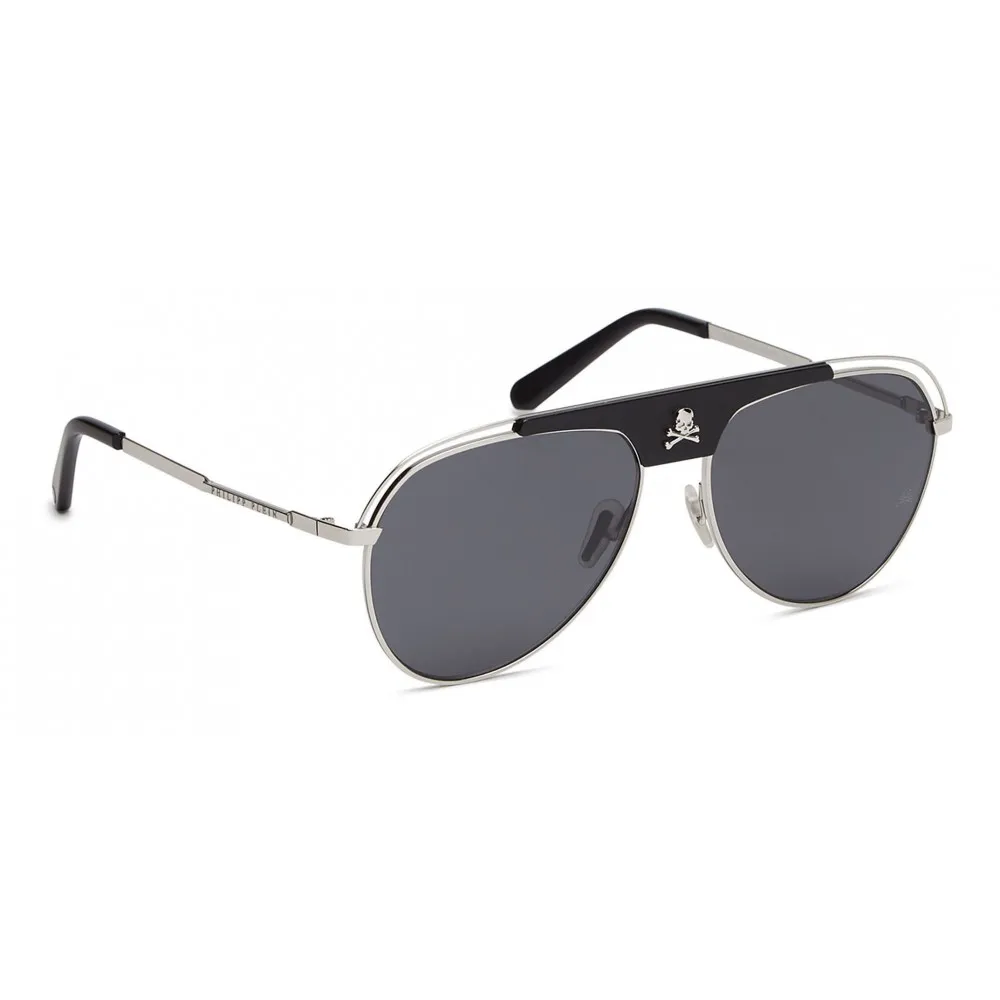 Philipp Plein - Charlie Basic Collection - Nero e Palladio - Occhiali da Sole - Philipp Plein Eyewear