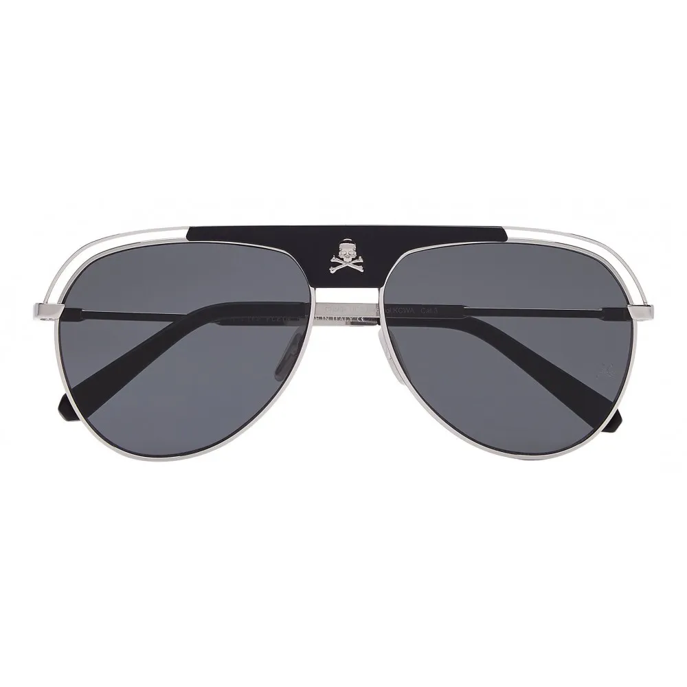 Philipp Plein - Charlie Basic Collection - Nero e Palladio - Occhiali da Sole - Philipp Plein Eyewear