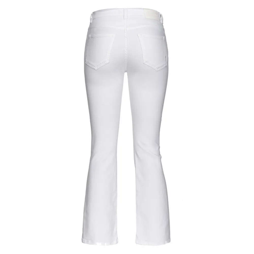 Pinko - Jeans Bootcut Elasticizzato - Bianco - Pantalone - Made in Italy - Luxury Exclusive Collection