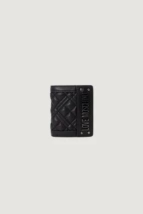 Portafoglio piccolo Love Moschino QUILTED Nero