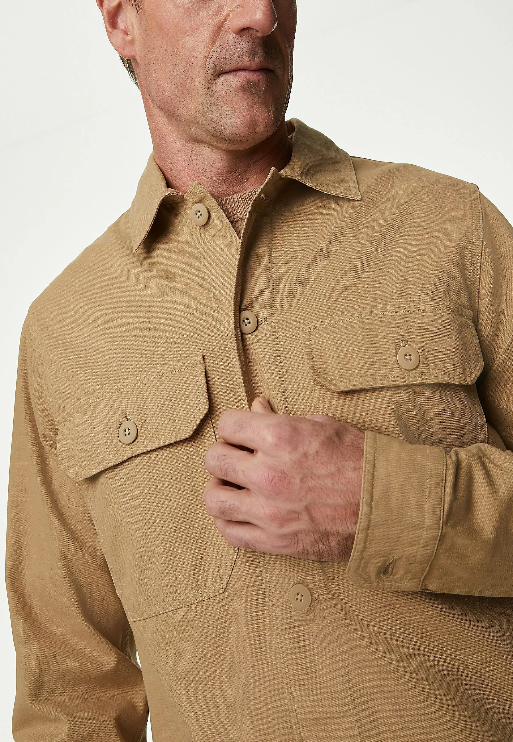 PURE COTTON OVERSHIRT - Camicia