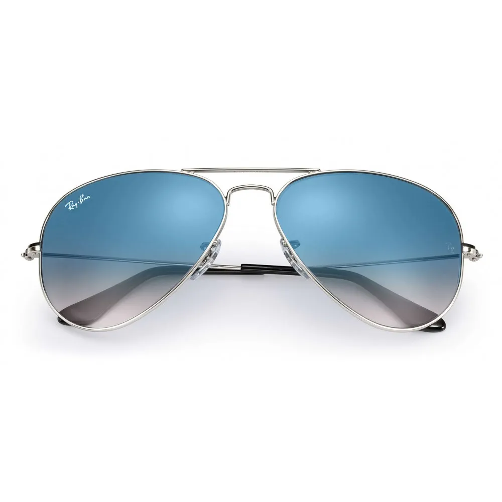 Ray-Ban - RB3025 003/3F - Original Aviator Gradient - Argento - Lente Azzurro Sfumata - Occhiali da Sole - Ray-Ban Eyewear